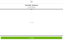 Tablet Screenshot of greatwallrochester.com